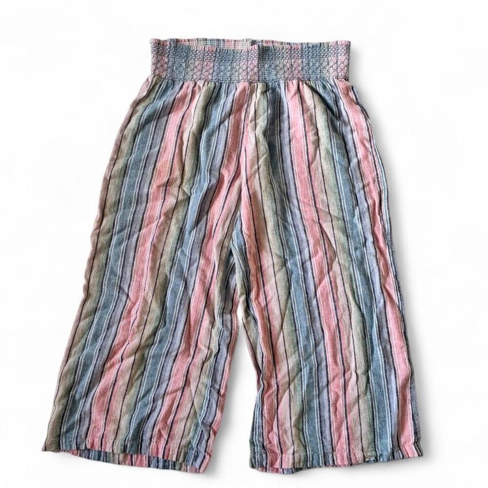 Indigo Rein Colorful Pastel Beachy wide leg pants